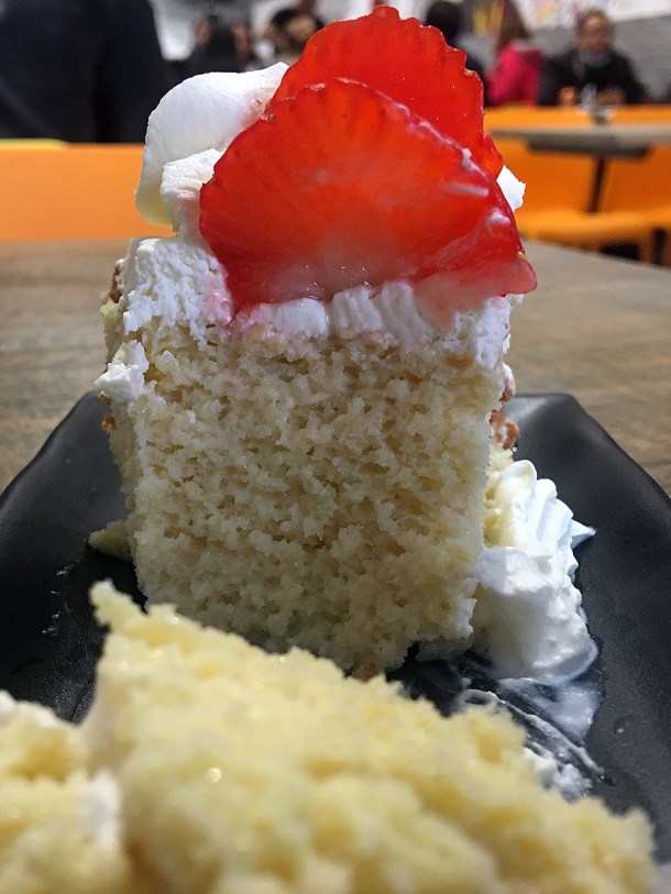 illustrative photo of the tres leches cake at La Chingada