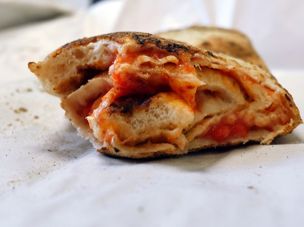 illustrative photo of the margherita wrap from Francesco's Camberwell