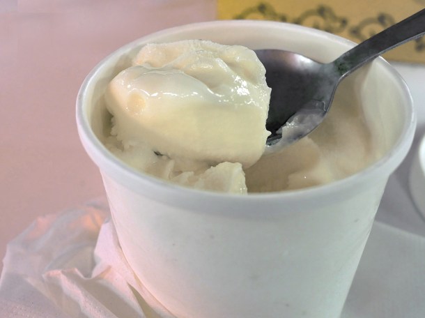 illustrative photo of milk gelato from 400 Rabbits Elephant and Castle