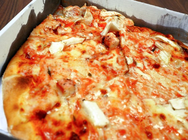 illustrative photo of the seafood pizza from La Parma Elephant and Castle