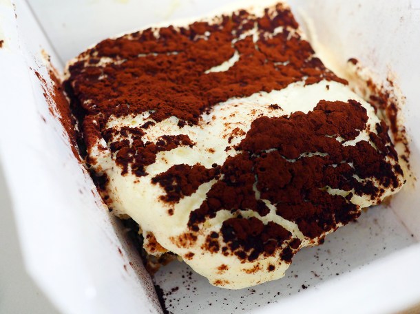 illustrative photo of the tiramisu from Franco Manca Southwark