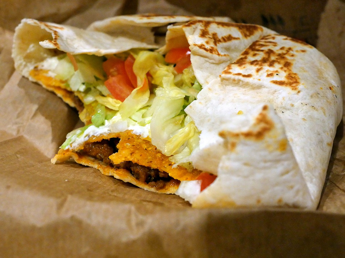 illustrative photo of the Crunch Wrap Supreme from Taco Bell Woolwich