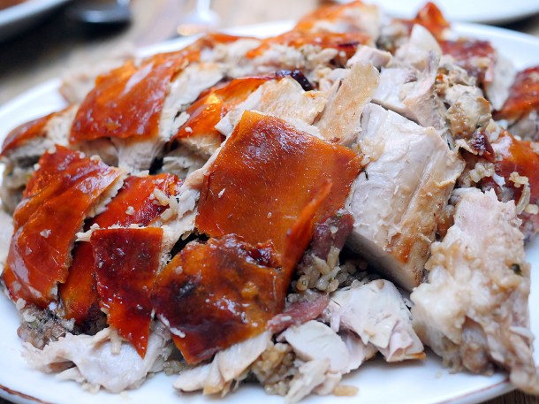 illustrative photo of the suckling pork at Sarap Bistro Mayfair