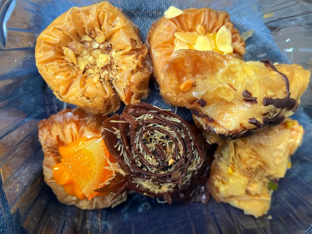 illustrative photo of the baklava selection from Greek Artisan Pastries