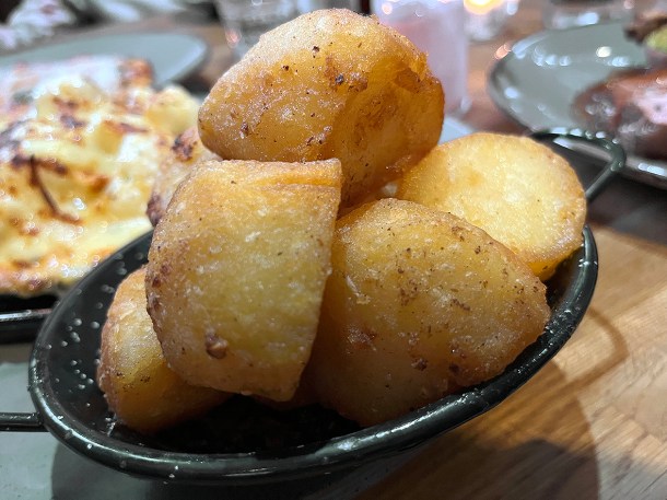 illustrative photo of the duck fat roast potatoes at Portree Hotel