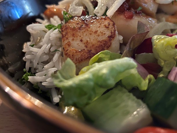 illustrative photo of the scallops at the Hebridean Inn