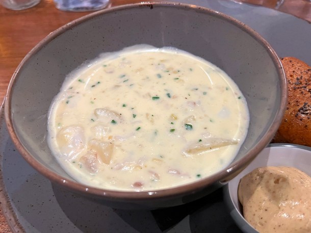 illustrative photo of the smoked haddock chowder at Portree Hotel