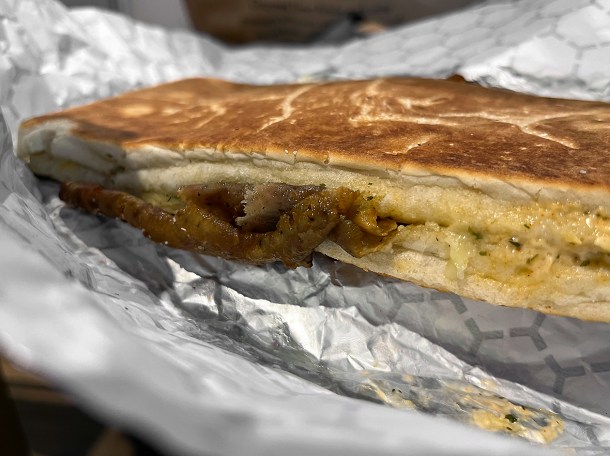 illustrative photo of the doner panini from German Doner Kebab Woolwich