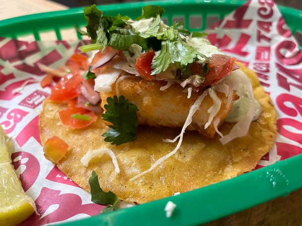 illustrative photo of the fish tacos at Taca Tacos Deptford