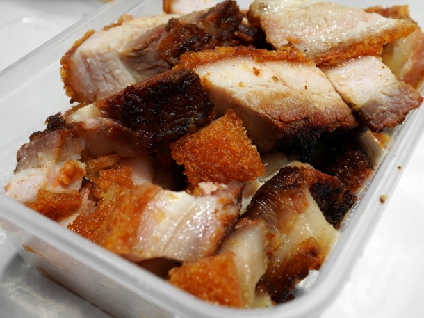 illustrative photo of the crispy roast pork from Joy King Lau