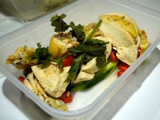 illustrative photo of the Hainanese chicken rice from Cafe TPT