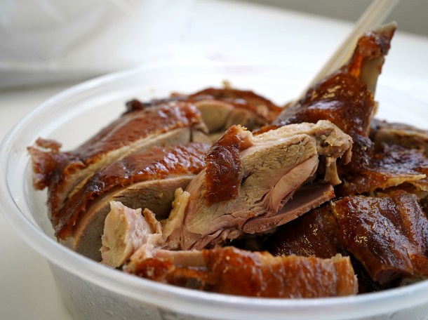 illustrative photo of the roast duck from Dragon Castle