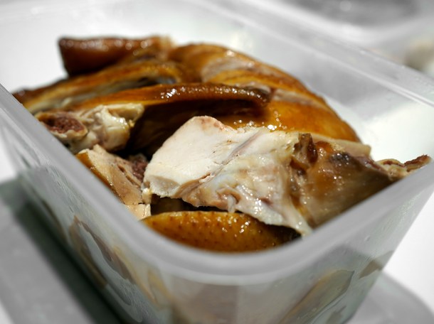 illustrative photo of the soya chicken from Gold Mine Soho