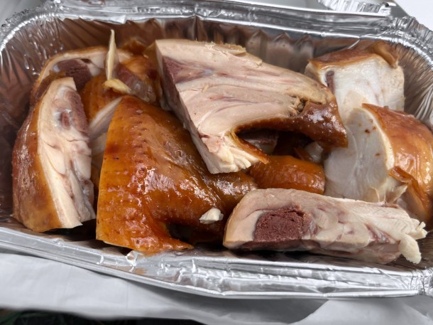illustrative photo of the soya chicken from Wong Kei