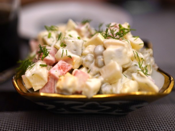 illustrative photo of the vinegret salad at Uzbek Corner