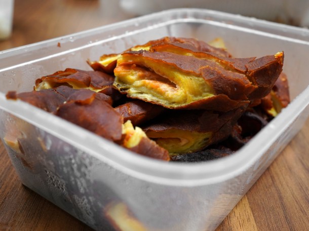 illustrative photo of the crispy deep fried intestines from Tai Tung