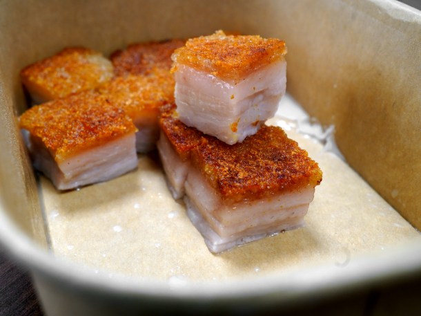 illustrative photo of the crispy roast pork belly from Imperial Treasure