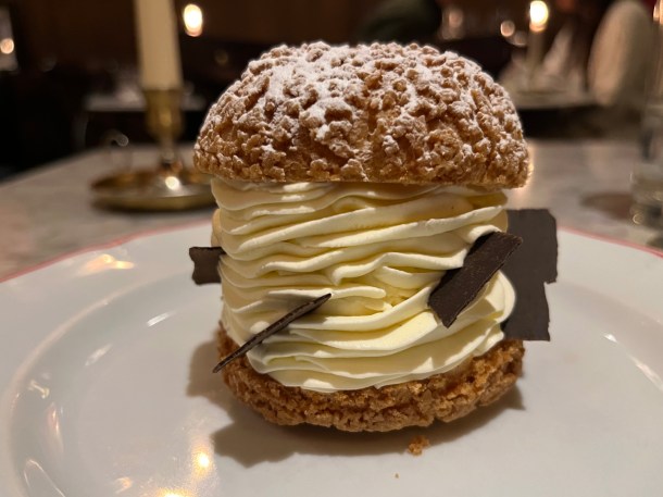 illustrative photo of the choux pastry with chantilly cream at Josephine Bouchon