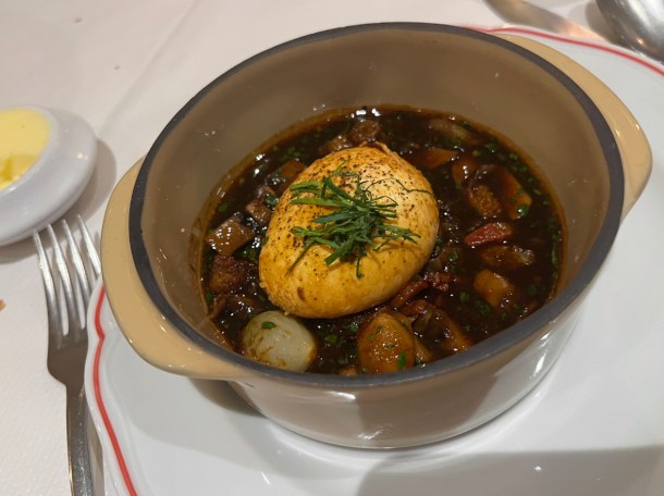 illustrative photo of the oeuf meurette at Josephine Bouchon
