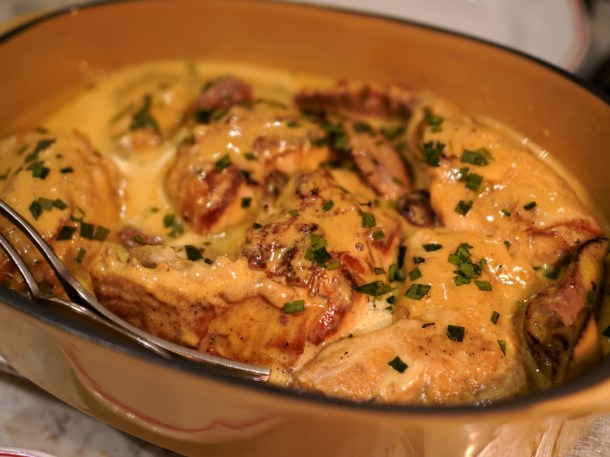 illustrative photo of the rabbit in mustard sauce at Josephine Bouchon