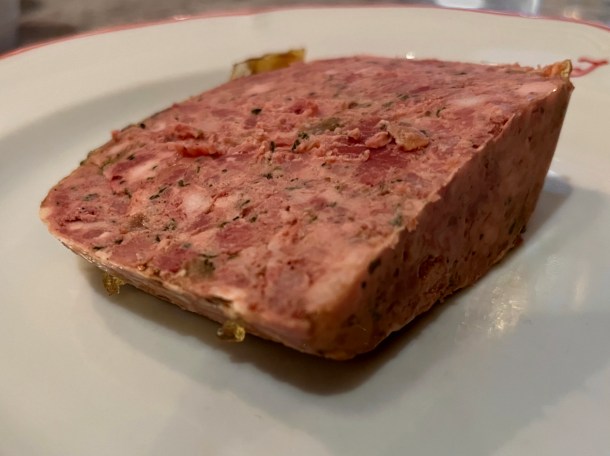 illustrative photo of the terrine portion at Josephine Bouchon