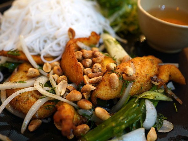 illustrative photo of the deep fried monkfish at Pho Thuy Tay