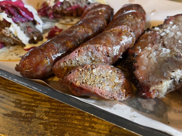 illustrative photo of the link sausages at Burnt Leyton