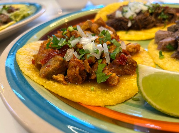 illustrative photo of the pastor tacos at Guacamoles