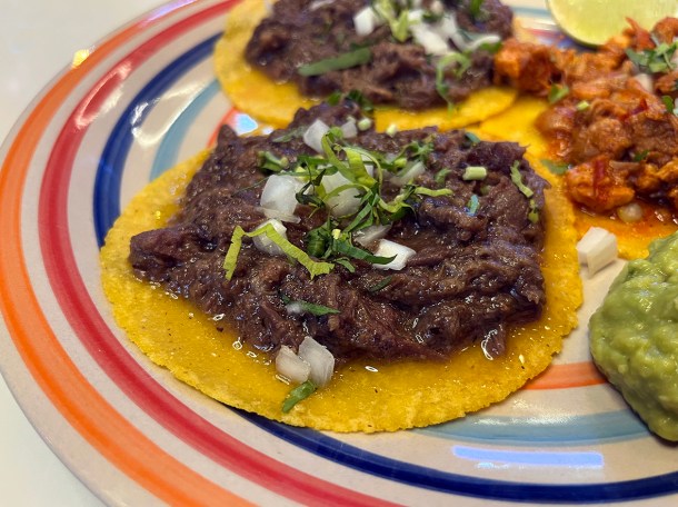 illustrative photo of the tongue tacos at Guacamoles Peckham Rye