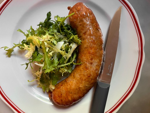 illustrative photo of the Normandy sausage at Camille