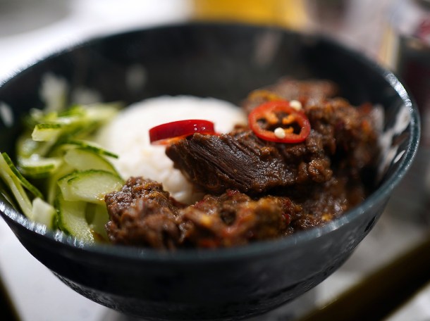 illustrative photo of the beef rendang at Sambal Shiok